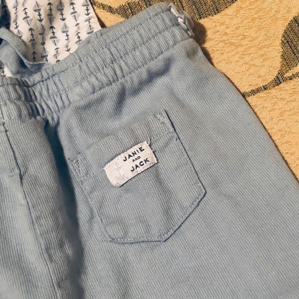 Janie and Jack Light Blue Overalls